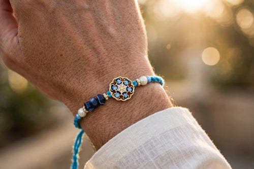Blue Flower Rakhi