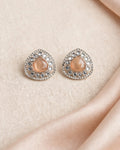 Peach Teardrop Earrings